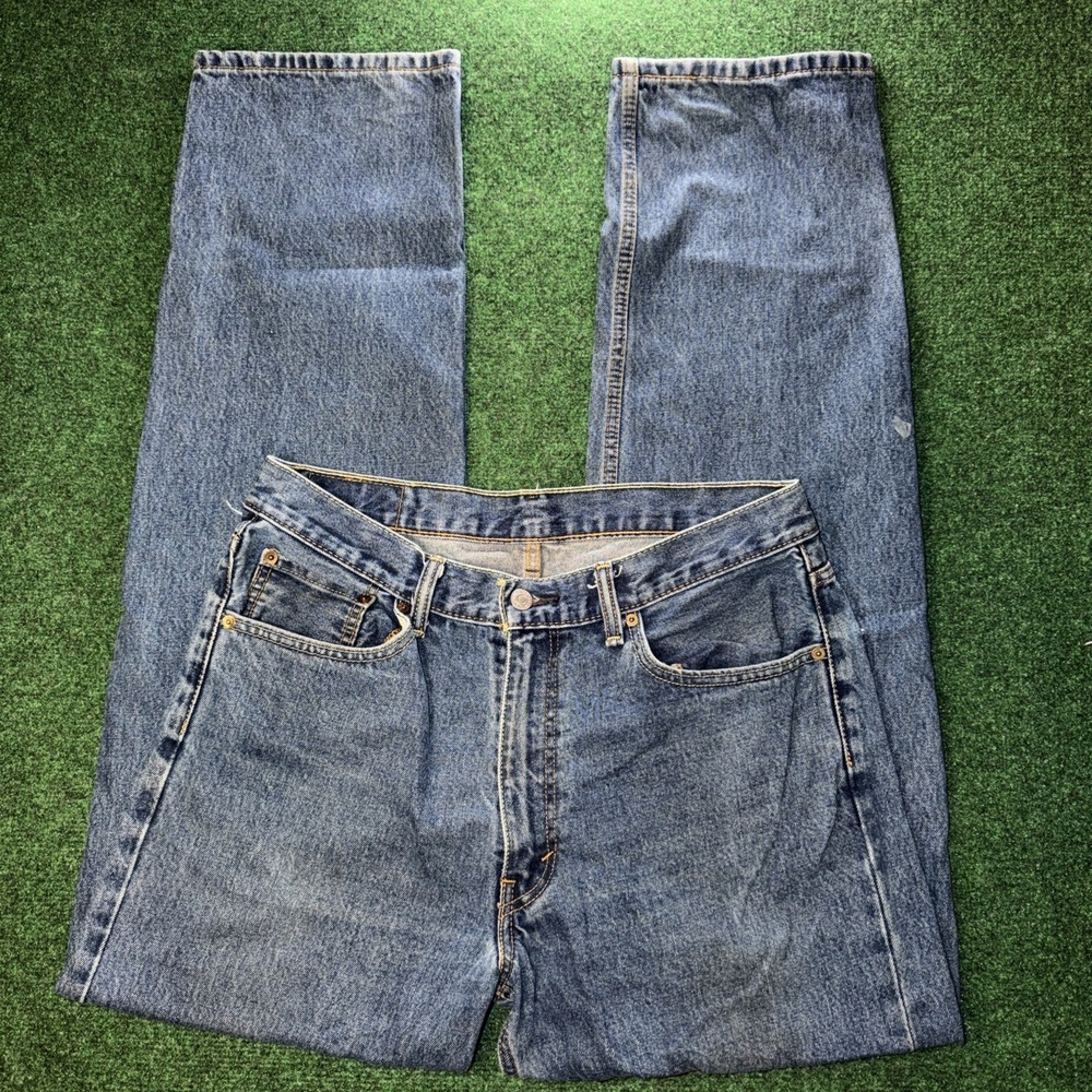 Levi's 550 Blue Jeans Men's Size 34x34 Straight Leg G13